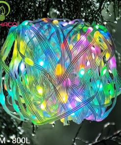 Dây đèn hạt gạo nhiều màu 80m trang trí